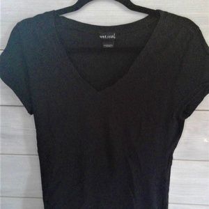 Wet Seal Black V-Neck Tee